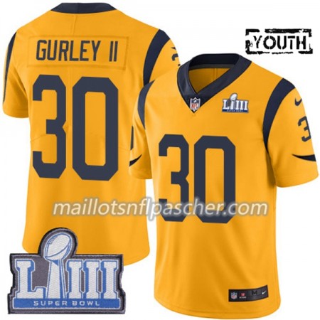 Maillot Los Angeles Rams Todd Gurley II 30 Nike Or 2019 Super Bowl LIII - Enfant